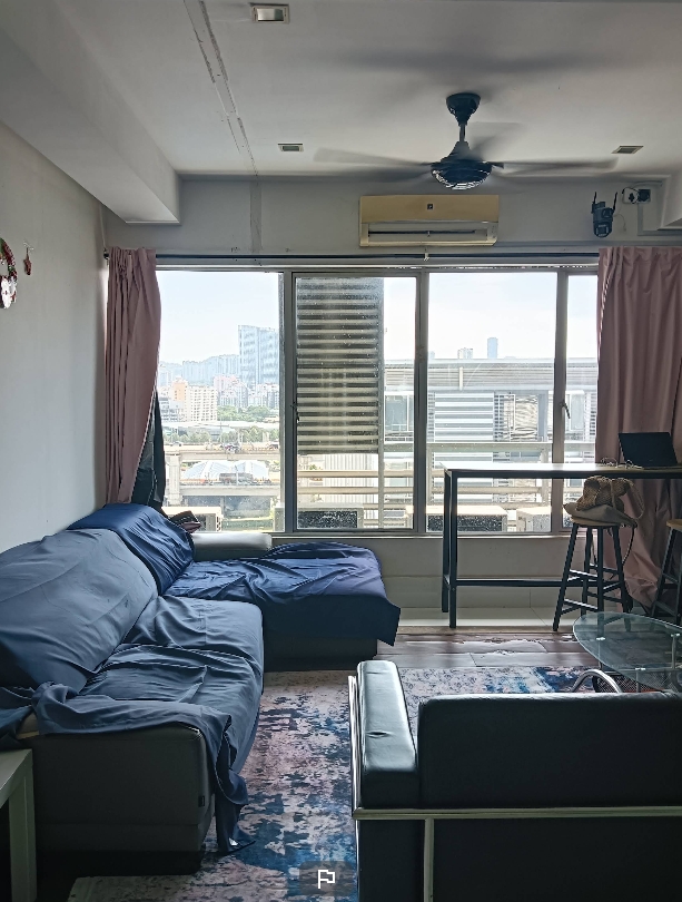 Wakakapackers lounge with a view over Kuala Lumpur